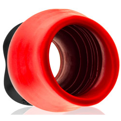 Oxballs Plug Tunnel Colossus Pighole XXXXL Noir-Rouge 17 x 13.5cm